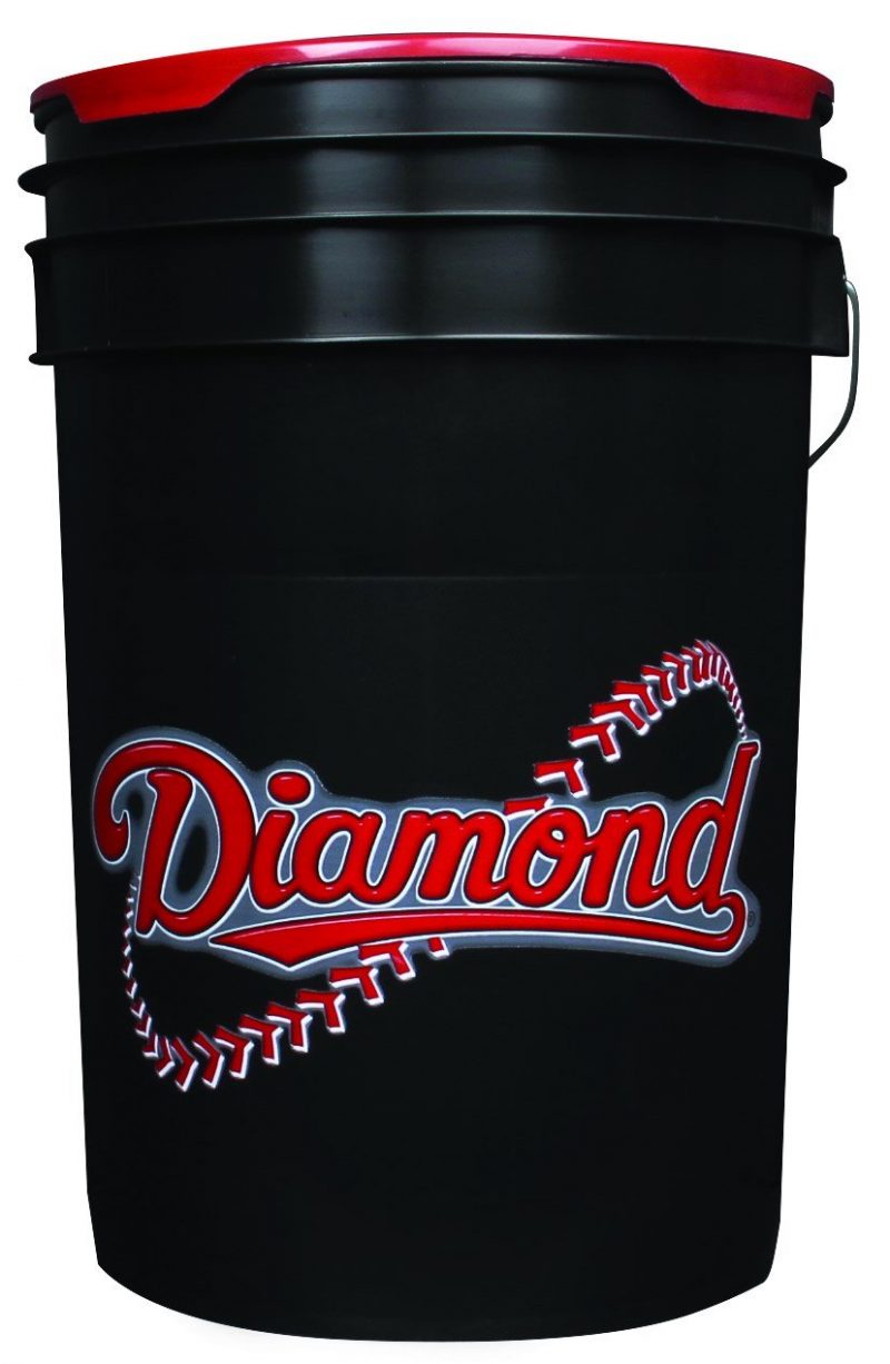 Diamond Sports Cushion Lid Bucket with 30 DOL1 HS Baseballs Rod's Sports
