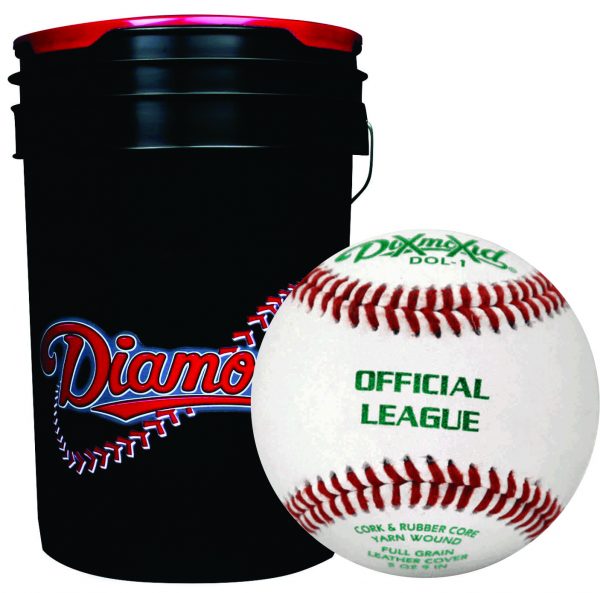Diamond Bb-Ol Practice Baseballs /& Bucket 24 Ball Pack W//Bucket